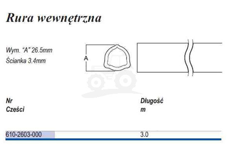 Rura, trójkąt D26  T-3wew