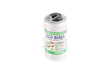 Plecionka ECO biała 250m Pomelac