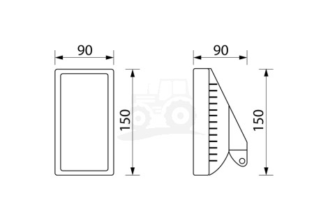 Lampa robocza pionowa LED HC-CARGO RE33062, RE154908, 31636910, 3136900