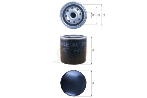 Filtr paliwa Mahle | Knecht Filters KC59