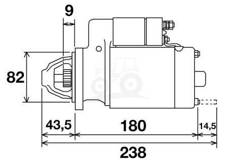 Rozrusznik 12 V 1,7 kW HC-Cargo 113931