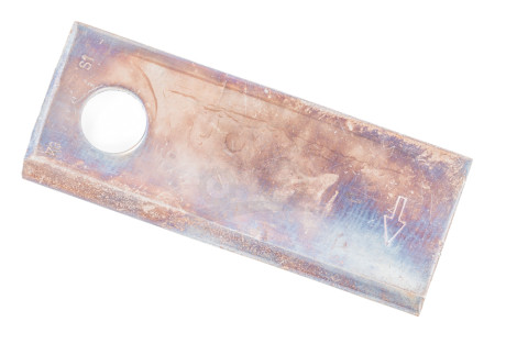 NOŻYK KOSIARKI PRAWY 120X48X4 Fi 18,5 mm ORYGINAŁ - paczka 25 szt