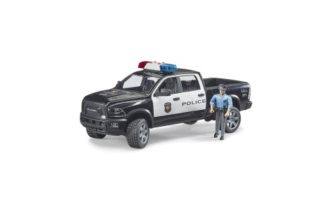 Auto Dodge RAM 2500 Power Wagon jako auto policji USA z figurką policjanta