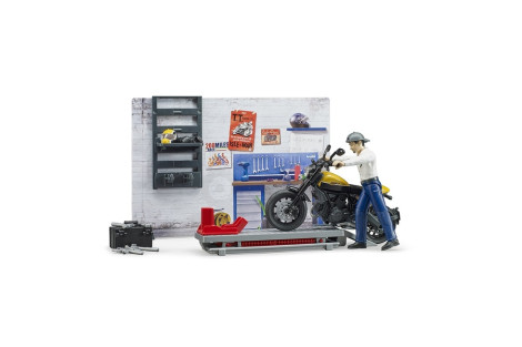 Bworld Motor z Warsztatem i Figurką Mechanika