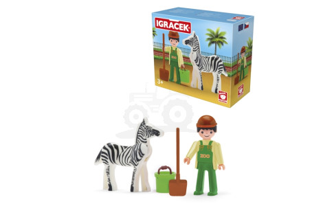 Igracek opiekun zoo + zebra