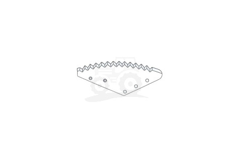 NÓŻ DO PASZOWOZU MWS 535X220X6