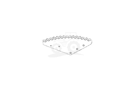 NÓŻ DO PASZOWOZU MWS 543X222X6