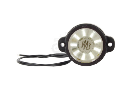 Lampa obrysowa przednia, jednofunkcyjna, 12V-24V + przewody 22cm LgY-S 0,75mm2, diody