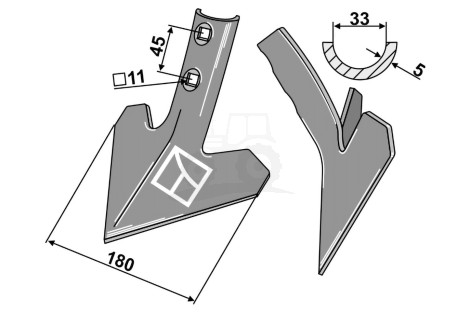 Gęsiostópka 180 x 5,0 mm