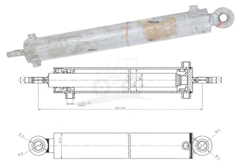 Cylinder 80/50/600
