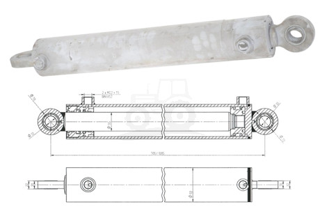 Cylinder 80/50/460