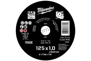 Tarcza do cięcia metalu 125x1x22,1 mm Milwaukee 4932479578