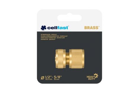 Szybkozłącze - przelot BRASS Cellfast 52-830