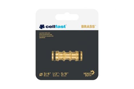 Łącznik dwójnik BRASS Cellfast 52-840