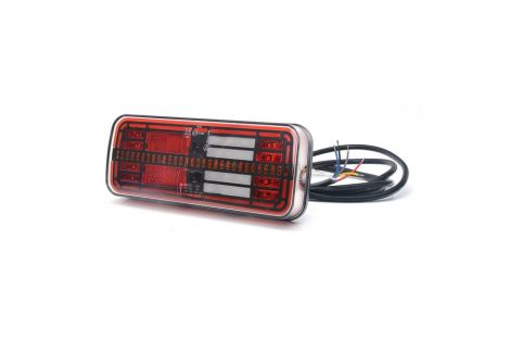 Lampa zespolona tylna W194DD LED 12V/24V z oświetleniem tablicy z boku