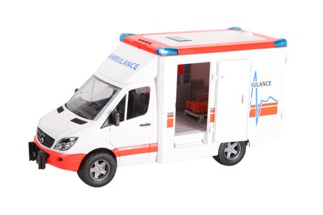 Zabawka Ambulans MB Sprinter z figurką ratownika