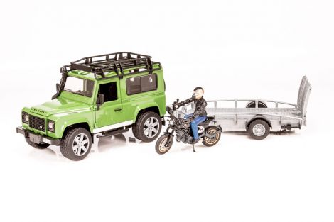  Land Rover z lawetą , motorem i figurką