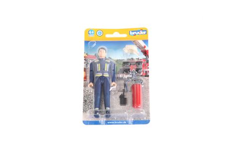 Zabawka Figurka strażaka z gaśnicą