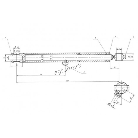 Cylinder CN-SO4-16-25/302