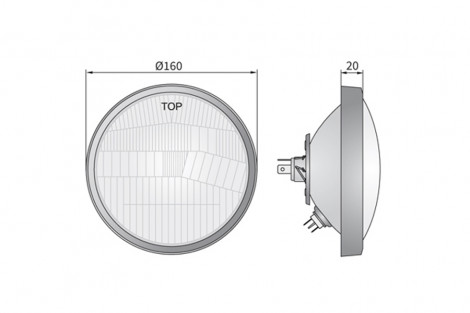 Element optyczny z ramką 330/360