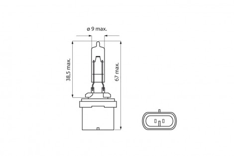 Żarówka 12,8V PG 13 BOSMA 4957