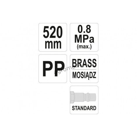 Pistolet do przedmuchiwania 520mm