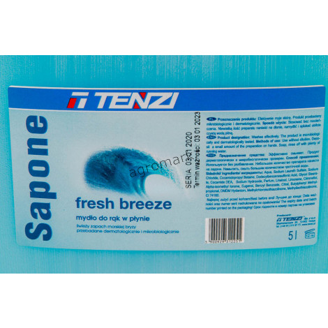 Mydło w płynie - SAPONE FRESH BREEZE 5 ltr.