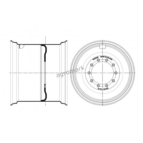 Obręcz Pro. (20,00x26,5 10 otw.) (ET=0)