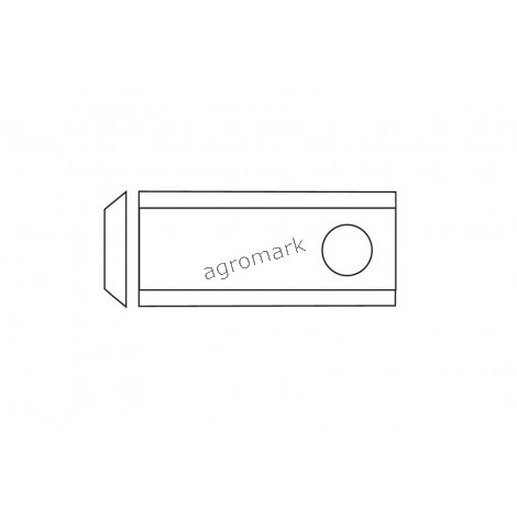 Nożyk kosiarki SAMASZ 102x48x3 Fi 19 mm - paczka 25 sztuk