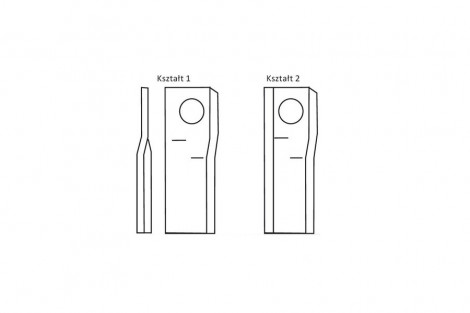 Nożyk zwichrowany 100x48x4 Fi 21 mm - paczka 25 sztuk