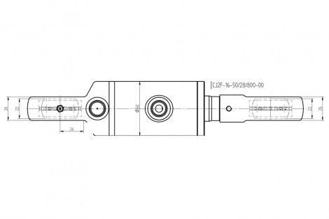 Siłownik hydrauliczny 50x28x800 UCHO 30