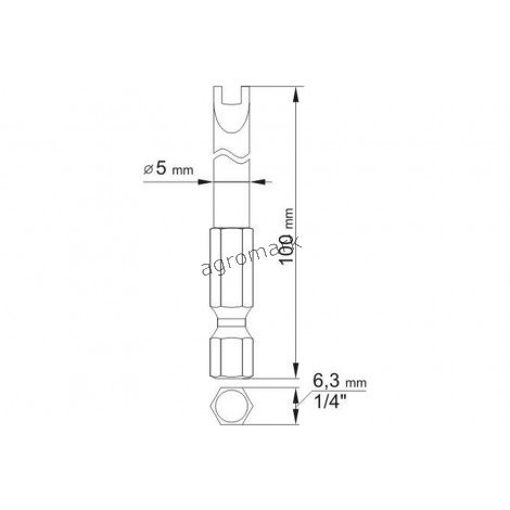 BITY DŁUGIE SPANNER 4X100, 8X100