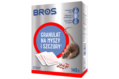 Granulat na myszy i szczury 140g - BROS