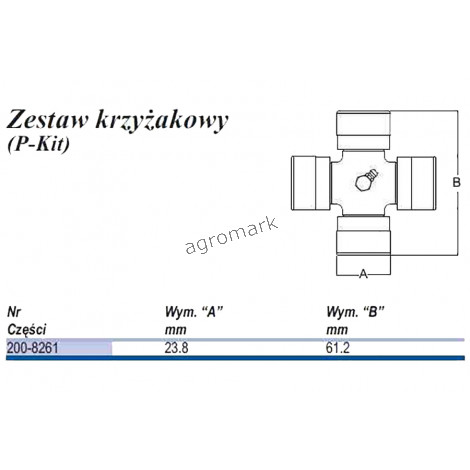 Krzyżak typu U 23,8x61,2