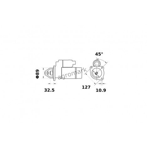 ROZRUSZNIK ISKRA / MAHLE / LETRIKA SILNIK SISU 634DWE