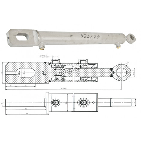 Cylinder hydrauliczny CJ-S121-9-50/28/420