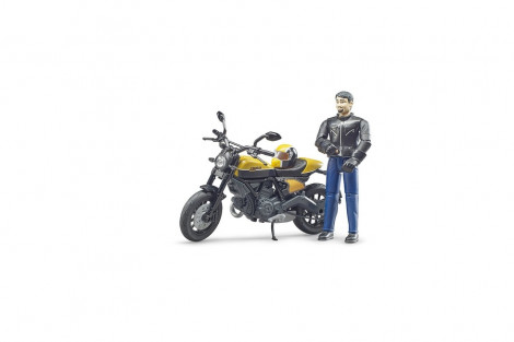 Motor DUCATI Scrambler z Figurką