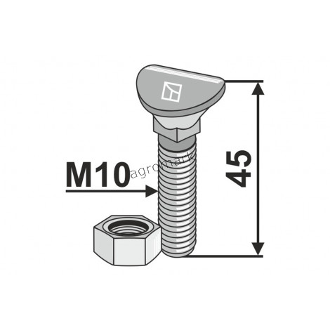 ŚRUBA M10X45 10.9 IND