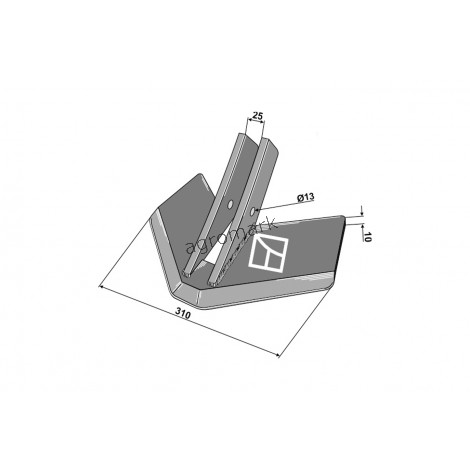 REDLICA SKRZYDEŁKOWA TOPMIX 310MM IND