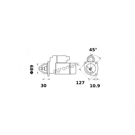 ROZRUSZNIK 62/930-203 12V - 4,2 kW ISKRA / MAHLE / LETRIKA JX B186882