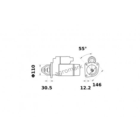 ROZRUSZNIK 62/930-251 12V 2.6KW Z-9 ISKRA / MAHLE / LETRIKA