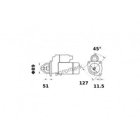 ROZRUSZNIK 62/930-52 12V 3.1KW ISKRA / MAHLE / LETRIKA 3x127 Z-9 L-228