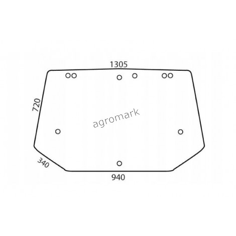 Szyba tylna  4072-104
