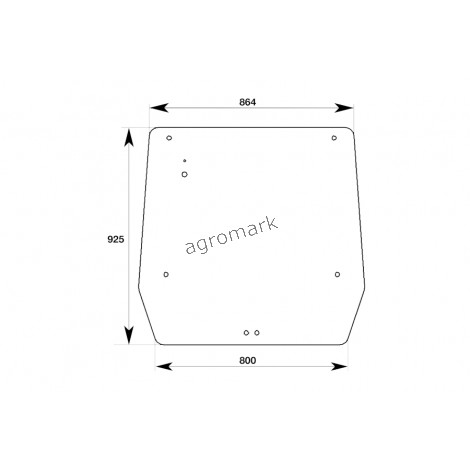 Szyba tylna jx 54/4070-125T