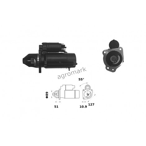 ROZRUSZNIK Z PRZEKŁADNIĄ 62/930-186  12V - 4,2 kW ISKRA / MAHLE / LETRIKA