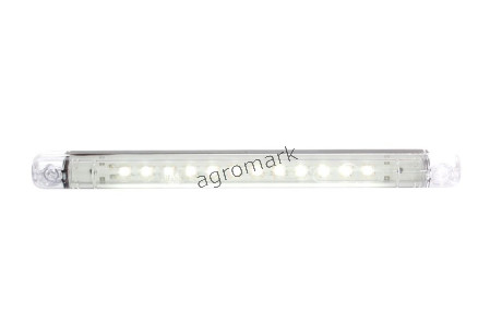 Lampa obrysowa przednia, jednofunkcyjna, 12V-24V + przewody 38cm LgY-S 0,75mm2, diody