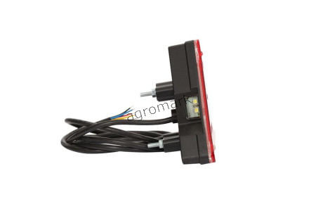 Lampa zespolona tylna prawa, 12V-24V + przewody 185cm YLY-S 5x0,75mm2, diody