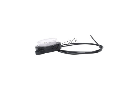 Lampa obrysowa przednia, jednofunkcyjna, 12V-24V + przewody 22cm LgY-S 0,75mm2, diody