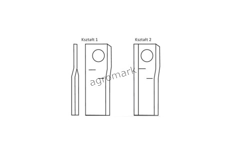Nożyk zwichrowany 100x48x4 Fi 21 mm - paczka 25 sztuk