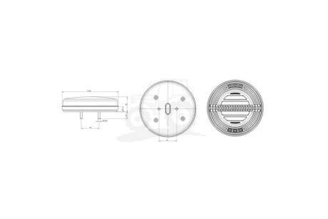 Lampa zespolona tylna W193DD lewa LED 12V/24V (R, S1, 2a, AR, F)